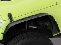 Slim Flat Style Steel Fender Flares Front and Rear 4PCS Set Black Textured For 07-18 Jeep Wrangler JK 2/4 Door Tyger Auto