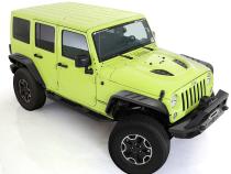 Flat Style Steel Fender Flares Front and Rear 4PCS Set Black Textured For 07-18 Jeep Wrangler JK 2/4 Door Tyger Auto