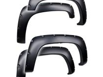 Fender Flares For Legacy For 88-00 C/K Pickup/Blazer/Tahoe/Suburban/Yukon Paintable Smooth Matte Black Pocket Bolt-Riveted Style Set 4 Piece Tyger Auto