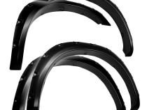 Fender Flares For 10-18 Dodge Ram 2500 3500 For Fleetside Models with 76.3.0 Inch and 98.3.0 Inch Bed Paintable Smooth Matte Black Pocket Bolt-Riveted Style Set 4 PC Tyger Auto