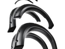 Fender Flares For 09-14 Ford F150 Only For Styleside Models Paintable Smooth Matte Black Pocket Bolt-Riveted Style Set 4 Piece Tyger Auto