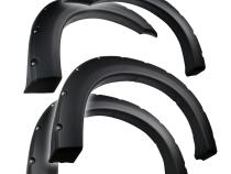 Fender Flares For 99-07 Ford F250 F350 Super Duty Only For Styleside Models Black Rugged Textured Pocket Bolt-Riveted Style Set 4 Piece Tyger Auto
