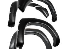 Fender Flares For 12-15 Toyota Tacoma Fleetside 73.5 Inch Truck Bed Paintable Smooth Matte Black Pocket Bolt-Riveted Style Set 6 Piece Tyger Auto