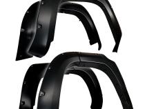 Fender Flares For 14-22 Toyota 4Runner Excl Limited Smooth Paintable Matte Black Pocket Bolt-Riveted Style Set 4 Piece Tyger Auto