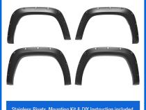 Fender Flares Compatible with 22-24 Toyota Tundra, Smooth Textured Paintable Bolt-Riveted Style 4pc Tyger Auto