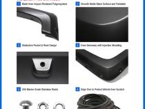 Fender Flares Compatible with 22-24 Toyota Tundra, Smooth Textured Paintable Bolt-Riveted Style 4pc Tyger Auto