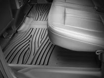 Contour Floor Mats Liners For 15-20 Ford F-150 Crew Cab Front and Rear Seat Liners - 3Pc Textured Black Tyger Auto