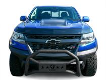 Front Bumper Guard For 15-22 Colorado/Canyon Textured Black Light Mount Bull Bar Tyger Auto