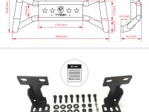 Front Bumper Guard For 03-05 Dodge Ram 1500/03-09 2500/3500 Mega Cab Excl GTX Hemi Sport Rumble Bee Daytona Textured Black Light Mount Bull Bar Tyger Auto