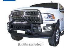 Front Bumper Guard For 10-18 Ram 2500/3500 Textured Black Light Mount Bull Bar Tyger Auto