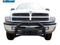 Front Bumper Guard For 94-01 Dodge Ram 1500/94-02 2500/3500 Exclu Sport Textured Black Light Mount Bull Bar Tyger Auto
