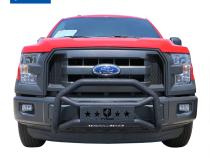 Front Bumper Guard For 04-22 Ford F150 Exclude Raptor Ecoboost and 04 Heritage Edition Textured Black Light Mount Bull Bar Tyger Auto