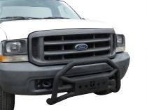 Front Bumper Guard For 99-04 Ford F250/350/450/550 Super Duty Textured Black Light Mount Bull Bar Tyger Auto