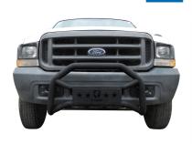 Front Bumper Guard For 99-04 Ford F250/350/450/550 Super Duty Textured Black Light Mount Bull Bar Tyger Auto