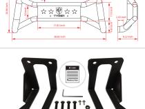 Front Bumper Guard For 99-04 Ford F250/350/450/550 Super Duty Textured Black Light Mount Bull Bar Tyger Auto