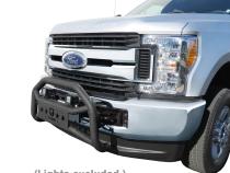 Front Bumper Guard For 17-22 Ford F250/350/450/550 Super Duty Textured Black Light Mount Bull Bar Tyger Auto