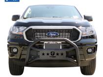 Front Bumper Guard For 19-22 Ford Ranger Textured Black Light Mount Bull Bar Tyger Auto