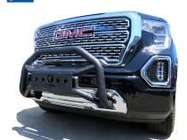 Front Bumper Guard For 19-20 Sierra 1500 Not Fit 19 Limited Textured Black Light Mount Bull Bar Tyger Auto