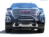 Front Bumper Guard For 19-20 Sierra 1500 Not Fit 19 Limited Textured Black Light Mount Bull Bar Tyger Auto