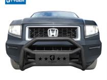 Front Bumper Guard For 03-08 Honda Pilot/06-14 Honda Ridgeline Textured Black Light Mount Bull Bar Tyger Auto
