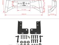 Front Bumper Guard For 18-22 Jeep Wrangler JL and 20-22 Jeep Gladiator Textured Black Light Mount Bull Bar Tyger Auto