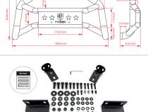 Front Bumper Guard For 05-20 Nissan Frontier Textured Black Light Mount Bull Bar Tyger Auto