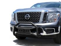 Front Bumper Guard For 17-22 Titan Exclude XD Models Textured Black Light Mount Bull Bar Tyger Auto