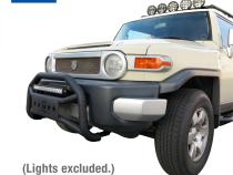Front Bumper Guard For 07-14 Toyota FJ Cruiser Textured Black Light Mount Bull Bar Tyger Auto