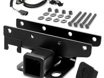 Towing Combo 2 Inch Receiver Hitch Kit and Wiring Harness/Hitch Cover For 07-18 Wrangler JK 2/4Dr Tyger Auto