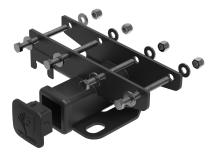 Towing Combo 2 Inch Receiver Hitch Kit and Wiring Harness/Hitch Cover For 07-18 Wrangler JK 2/4Dr Tyger Auto