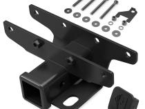 Hitch and Cover Kit For 18-20 Jeep Wrangler JL 2/4 Door Factory Style 2 Inch Rear Receiver Hitch Tow Towing Trailer Hitch Tyger Auto