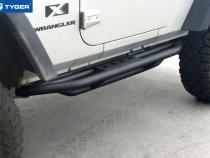 Side Step Nerf Bars Running Boards Kit For 07-18 Jeep Wrangler JK 2 Door Textured Black Side Tyger Auto