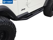Side Step Nerf Bars Running Boards Kit For 87-06 Jeep Wrangler YJ/TJ Exclude 04-06 Unlimited Textured Black Tyger Auto