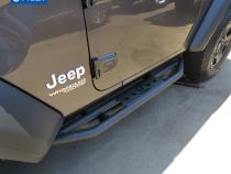 Side Step Nerf Bars Running Boards Kit For 18-20 Jeep Wrangler JL 2 Door Textured Black Side Tyger Auto