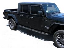 Side Step Nerf Bars Running Boards Kit For 20-22 Jeep Gladiator JT 4 Doors Textured Black Tyger Auto