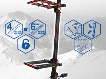 Folding Hitch-Mounted Ski/Snowboard Rack Fits 2 Inch or 1.25 Inch Receiver Carries 6 Pair Skis or 4 Snowboards Tyger Auto