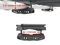 Heavy Duty Roof Mounted Cargo Basket Rack L47 Inch x W 37 Inch x H 6 Inch Roof Top Luggage Carrier With Wind Fairing Tyger Auto