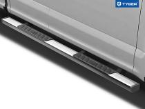 Side Step Rails Nerf Bars Running Boards For 19-20 Silverado/Sierra 1500 and 20 2500/3500HD Double/Extended Cab 4 Inch Stainless Steel Tyger Auto