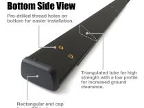 Side Step Rails Nerf Bars Running Boards For 19-22 Silverado/Sierra 1500/ 2500/3500HD Crew Cab Black 4 Inch Tyger Auto
