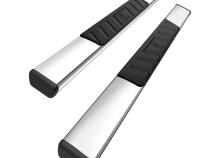 Side Step Rails Nerf Bars Running Boards For 07-18 Silverado/Sierra 1500 07-19 2500 and 3500 HD Regular Cab 4 Inch Stainless Steel Tyger Auto
