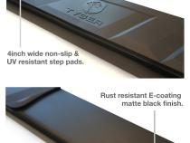 Side Step Rails Nerf Bars Running Boards For 19-22 Dodge Ram 1500 Crew Cab Not For 19-20 Classic 4 Inch Black Tyger Auto