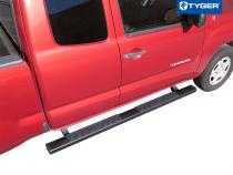 Side Step Rails Nerf Bars Running Boards For 05-22 Toyota Tacoma Access Cab 4 Inch Black Tyger Auto