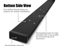 Side Step Rails Nerf Bars Running Boards For 15-22 Colorado/Canyon Extended Cab 5 Inch Black Tyger Auto