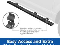 Side Step Rails Nerf Bars Running Boards For 15-22 Colorado/Canyon Extended Cab 5 Inch Black Tyger Auto