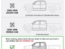 Side Step Rails Nerf Bars Running Boards For 07-20 Toyota Tundra Double Cab 5 Inch Black Tyger Auto