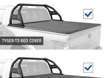 Sport Bar For 14-22 Silverado/Sierra 1500 Incl. 19 LD/Limited 15-22 2500HD/3500HD Textured Black Light Mount Roll Bar Tyger Auto
