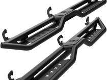 Star Strider Compatible with 07-18 Chevy Silverado GMC Sierra 1500; 07-19 2500 3500HD; 19 LD / Limited Crew Cab Side Step Rails Nerf Bars Running Boards Tyger Auto