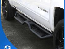 Star Strider Compatible with 07-18 Chevy Silverado GMC Sierra 1500; 07-19 2500 3500HD; 19 LD / Limited Crew Cab Side Step Rails Nerf Bars Running Boards Tyger Auto