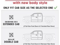 Running Boards For 07-18 Silverado/Sierra 1500 07-19 2500/3500 Crew Cab 3.5 Inch Wide Textured Black TYGER RIDER Tyger Auto