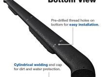 Tyger Rider 3.5 Inch Step Bars 07-21 Toyota Tundra Double Cab Textured Black Tyger Auto